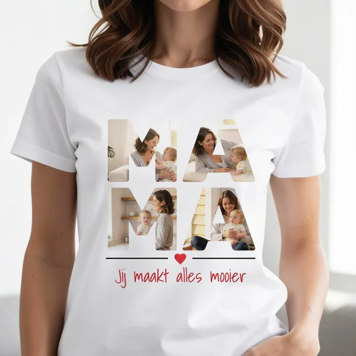Foto´s in 4 Letter Woord - MAMA voor eerste moederdag