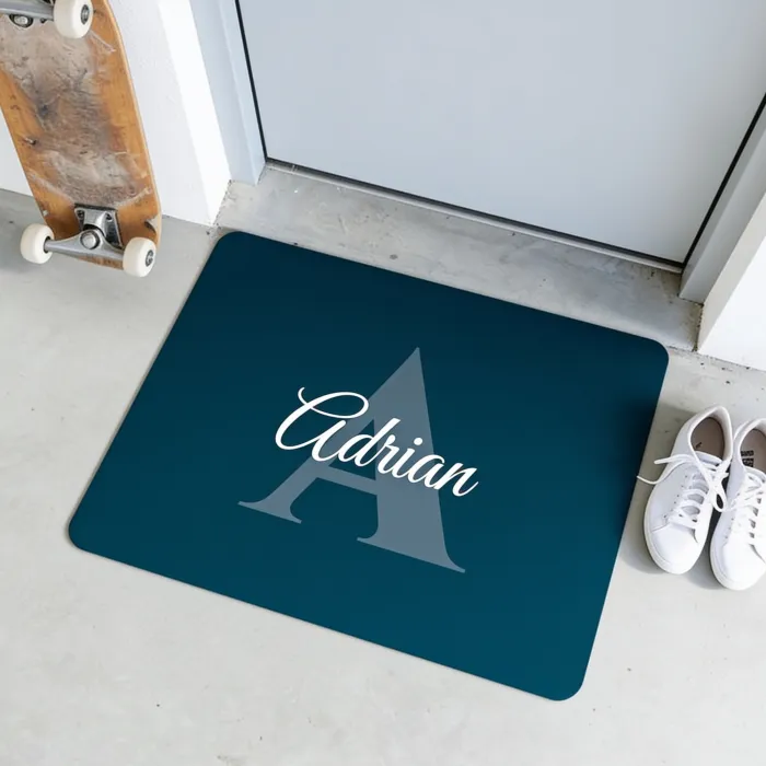 Paillasson Personnalisé avec Monogramme et Prénom - Voor een student die op kamers gaat