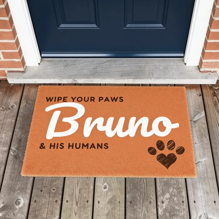 Felpudo Personalizado con Nombre y Símbolo - Voor een baasje bij wie de hond regeert
