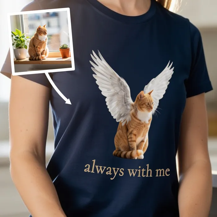 Huisdier Engel Foto Portret - Afscheid van Ginger de rode kater