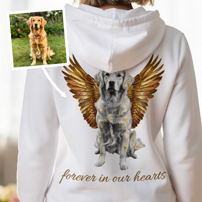 Huisdier Engel Foto Portret - Herdenking Golden Retriever Luna