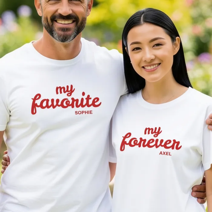 Matching T-shirt Voor Koppels - Trouwdag herinnering