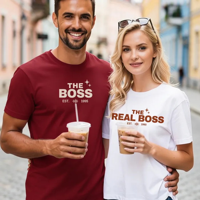 T-shirt Assorti Pour Couples - Vakantie Vibe Shirts