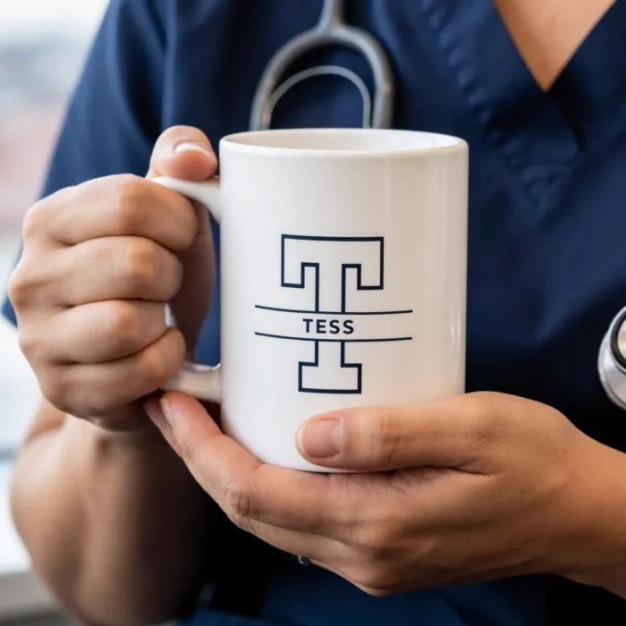 Taza con Monograma y Nombre - Een bedankje voor de verpleegkundige