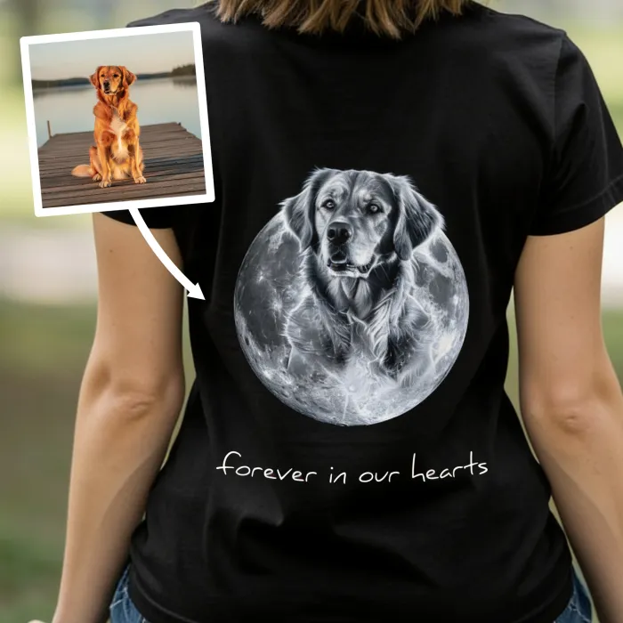 Huisdier Maan Portret T-shirt - Luna's Legacy Tee
