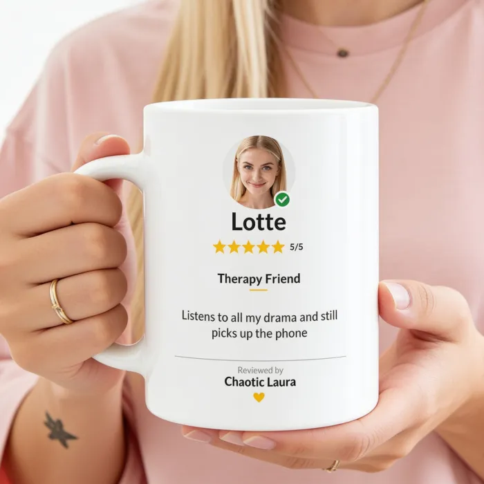 Mug Photo Avis 5 Étoiles - Beste vriendin award