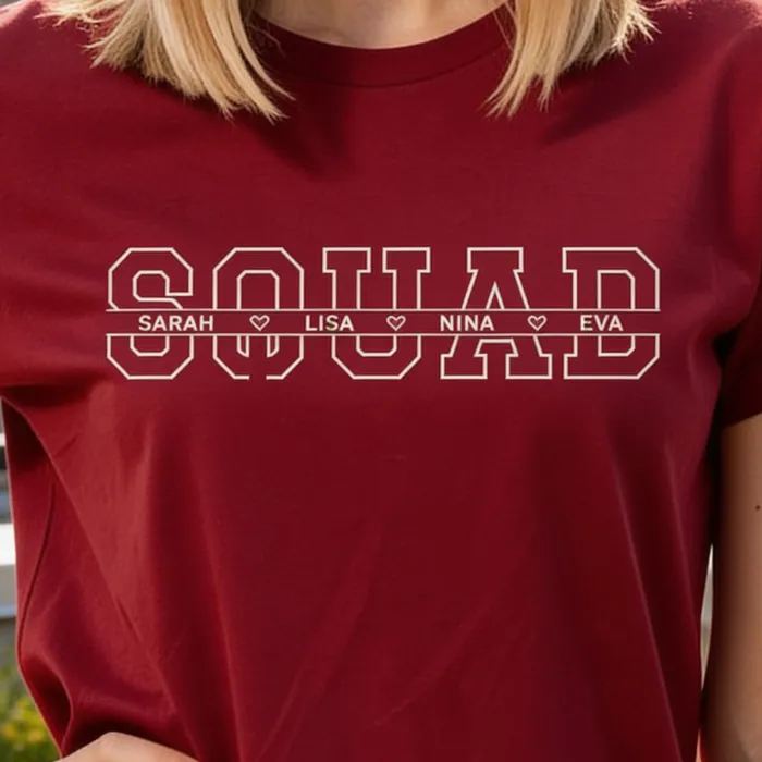T-shirt Maman avec les Prénoms des Enfants - Squad shirt voor vriendinnengroep