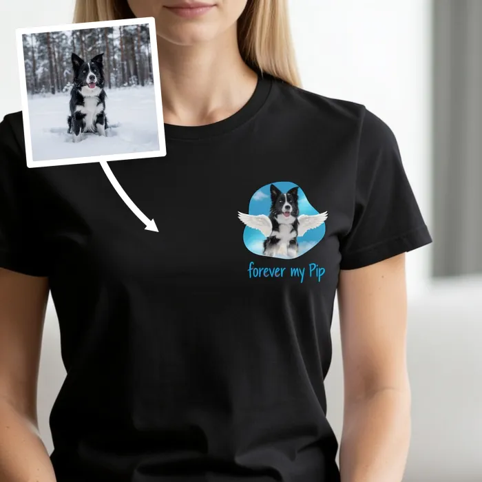 Mijn Engel - T-Shirt met je Hond - Kerst voor de bordercollie fan