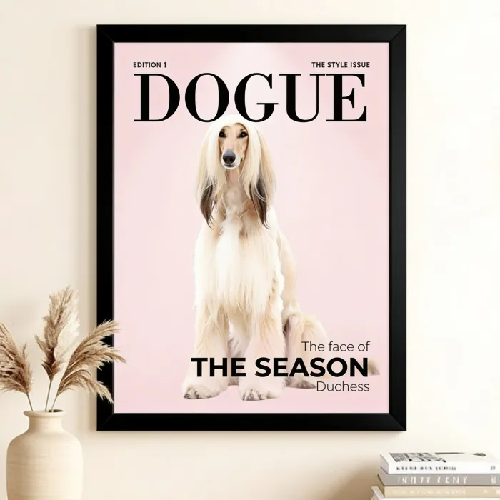 Póster de tu Mascota como Portada de Revista - Stijlicoon op de cover voor een modebewuste vriendin