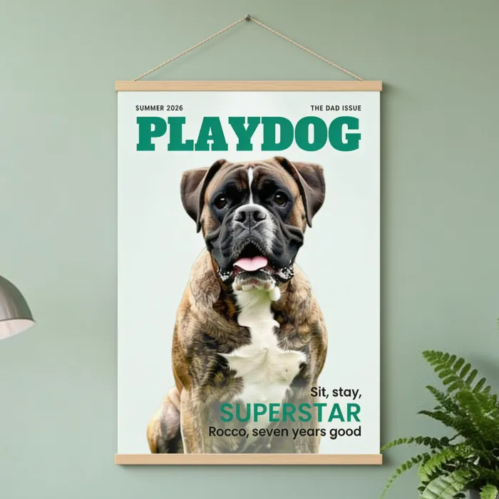 Plakat z Twoim Pupilem jako Okładka Magazynu - Vaderdag met de hond op de cover
