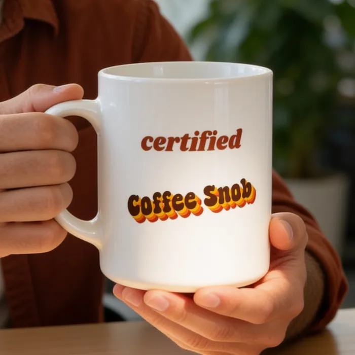 Taza Retro con Nombre - De koffiekenner op kantoor