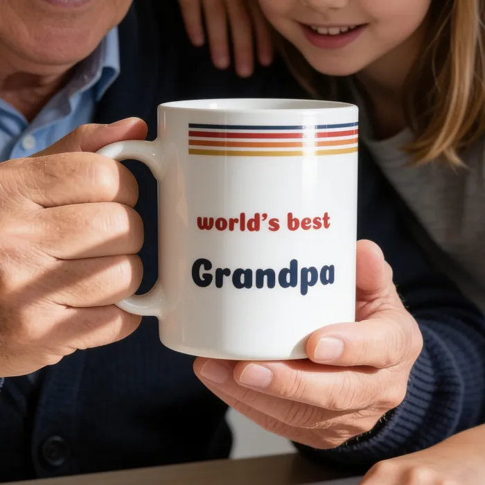 Taza Retro con Nombre - Opa en de zondagse puzzel