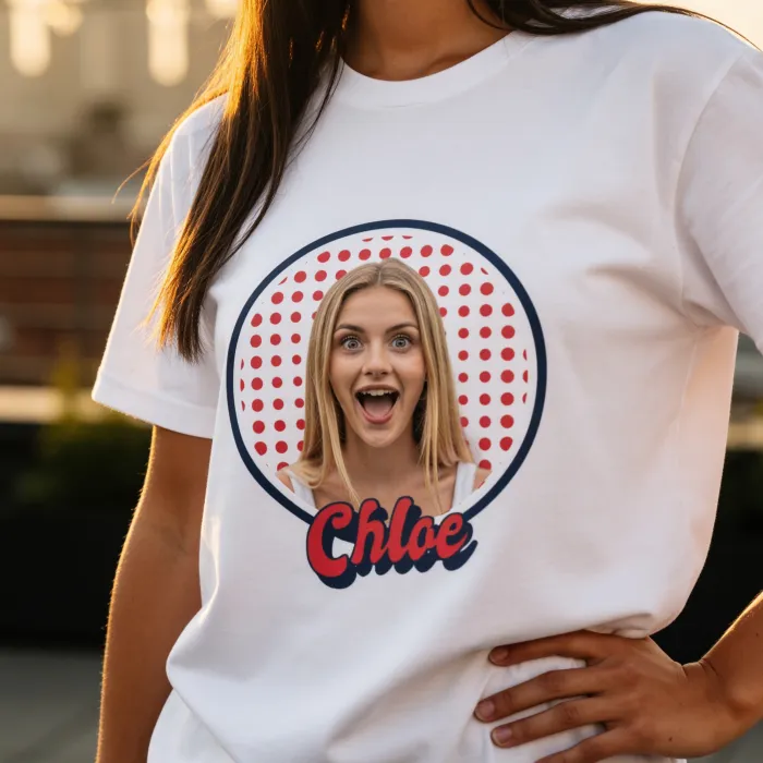 Retro-Design met Foto - Vintage shirt met festivalfoto voor beste vriendinnen