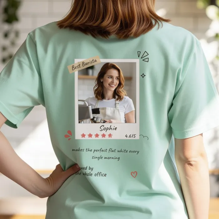 T-shirt avec Avis 5 Étoiles - Beste Barista Award