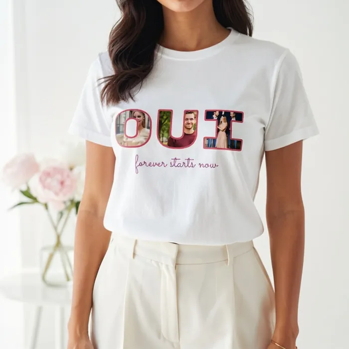 Gepersonaliseerd T-shirt met Foto in Letters