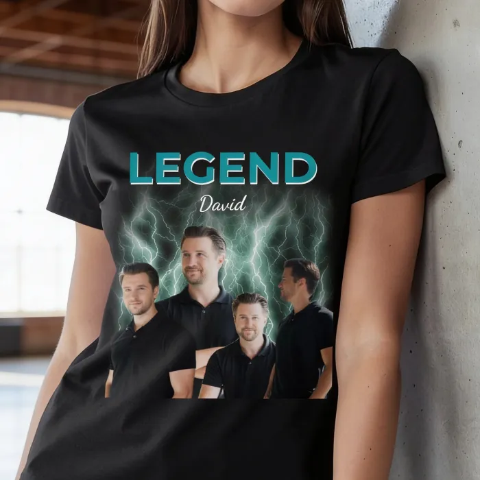 Gepersonaliseerd Retro Vintage Bootleg T-shirt