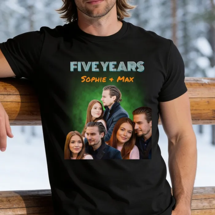 Gepersonaliseerd Retro Vintage Bootleg T-shirt