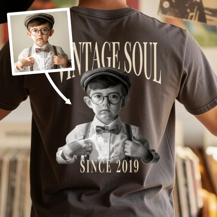 Vintage majica z lastno fotografijo - Vintage soul