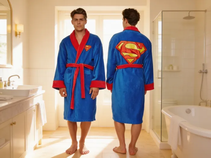Superman Badjas Fleece