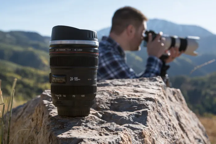 Kameraobjektiv Tasse