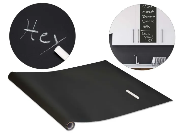 Tableau à craies, adhésif