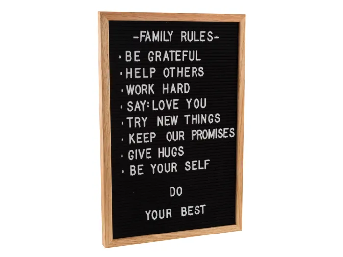Letter Board (Cadre en Bois)
