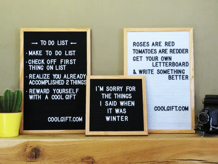 Letter Board (Cadre en Bois)