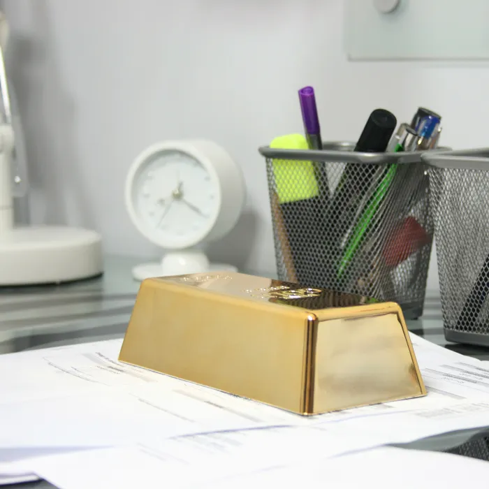 Goldbarren Tür-Stopper