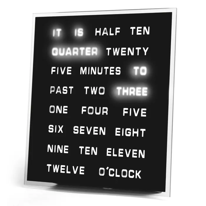 Horloge à Mots LED