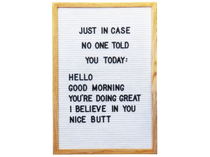 Letter Board (Cadre en Bois)