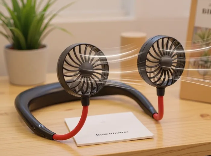 Tragbarer Ventilator mit Nackenbügel