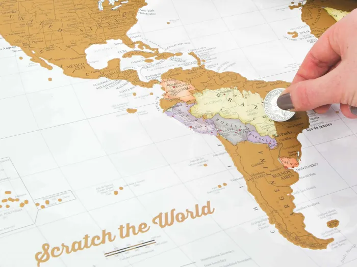 Carte du Monde à Gratter