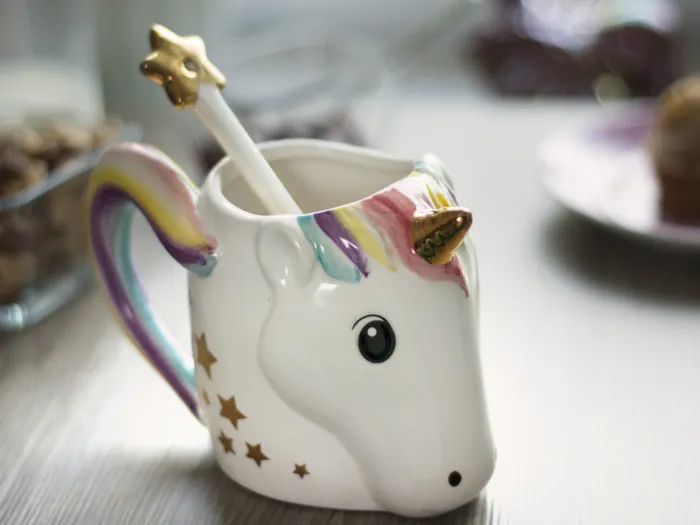 Einhorn Tasse mit Löffel