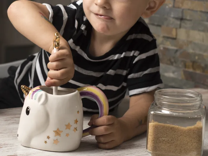 Einhorn Tasse mit Löffel