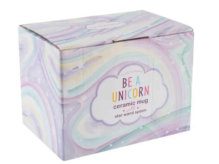 Einhorn Tasse mit Löffel
