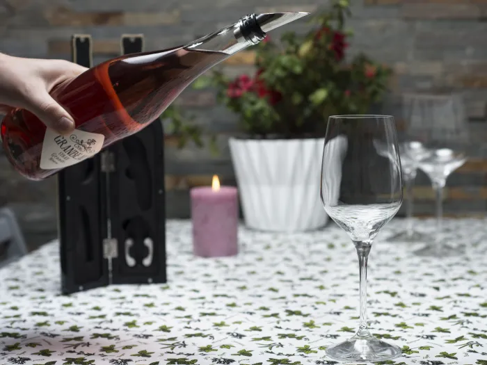 Flaschenöffner-Set in Weinflasche