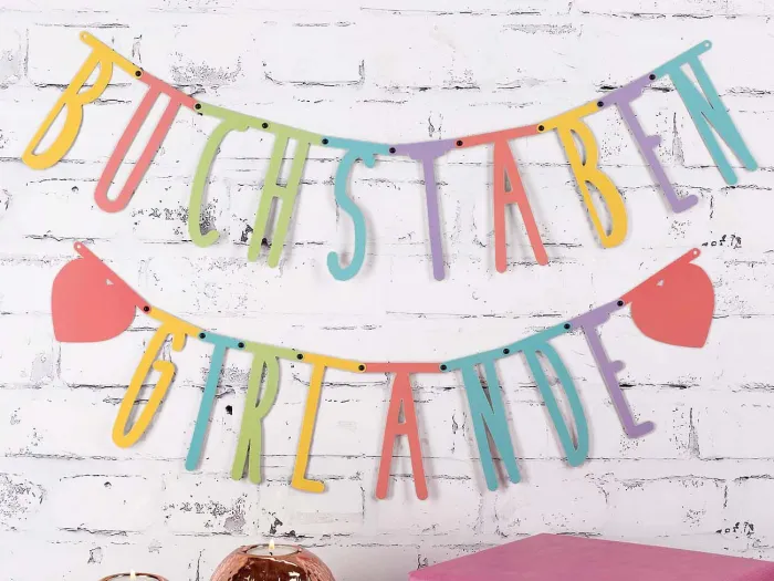 DIY Buchstabengirlande