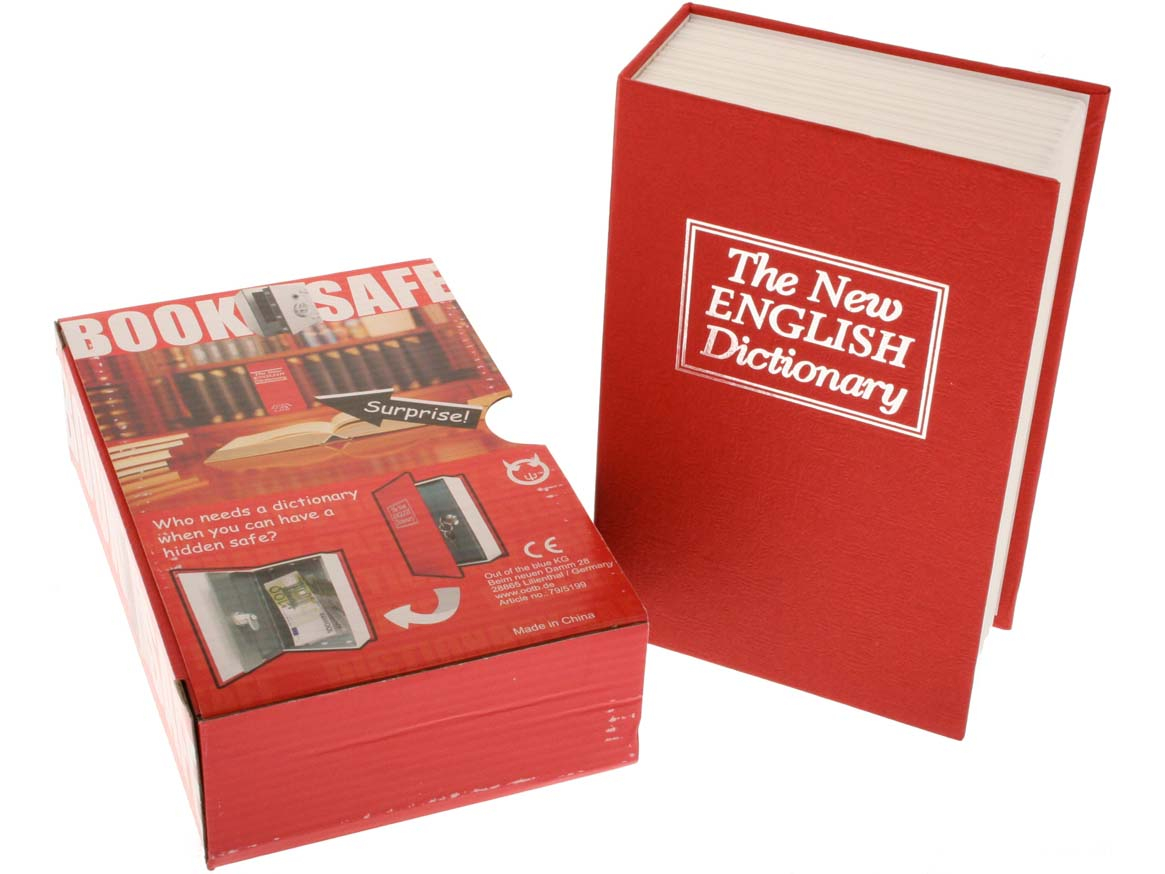 Coffre-fort à Livre Avec Serrure à Clé, Boîte De Rangement Portable En Forme De Dictionnaire En Anglais, Mini Coffre-fort Caché, Excellente Simulation