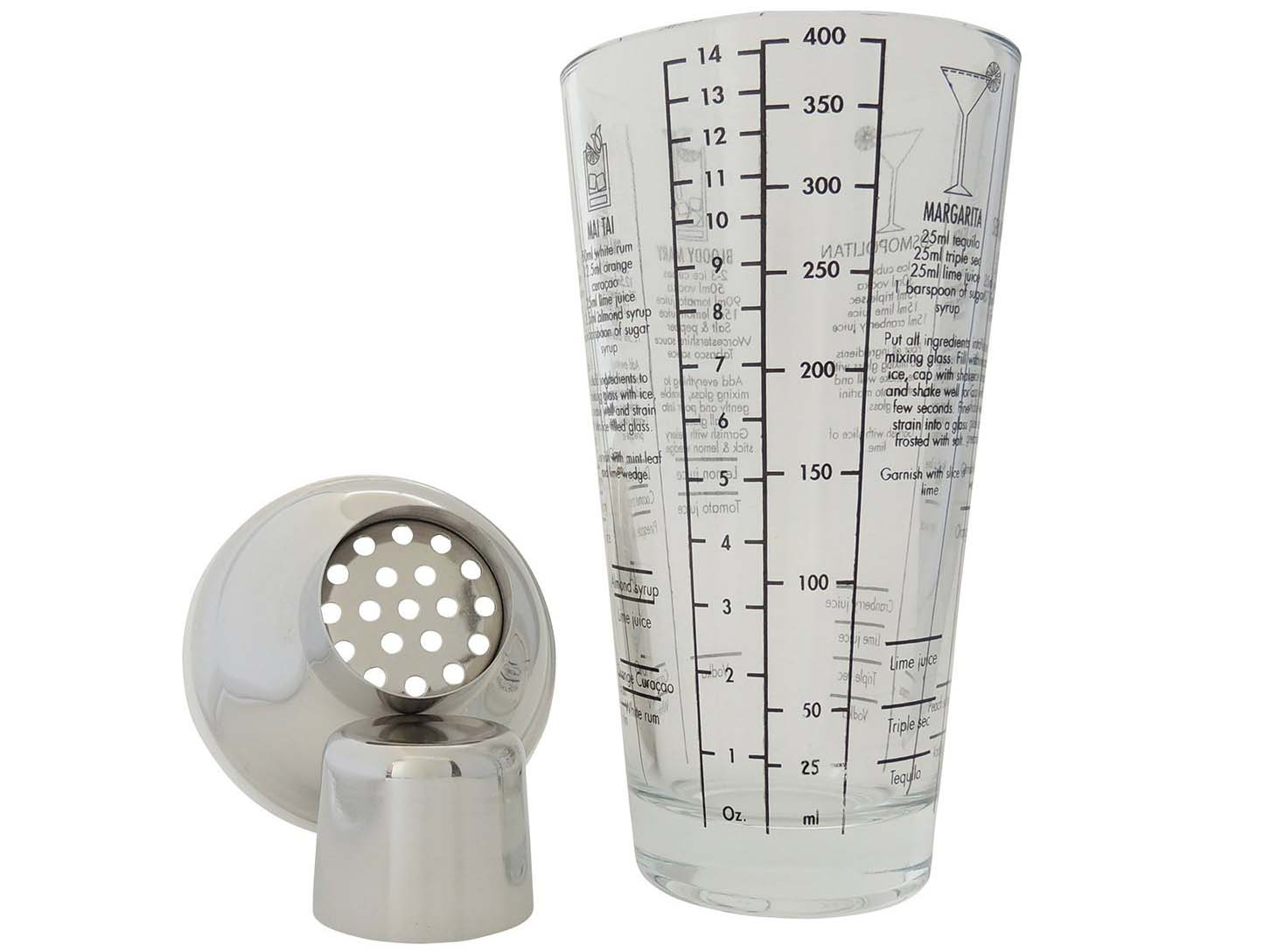 Cocktail Shaker with Recipes Cocktail Shaker Mix Master CoolGift