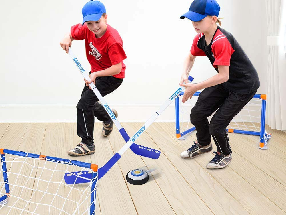Hover Hockey Voetbal Set Disk, Sticks en Goals Kopen CoolGift