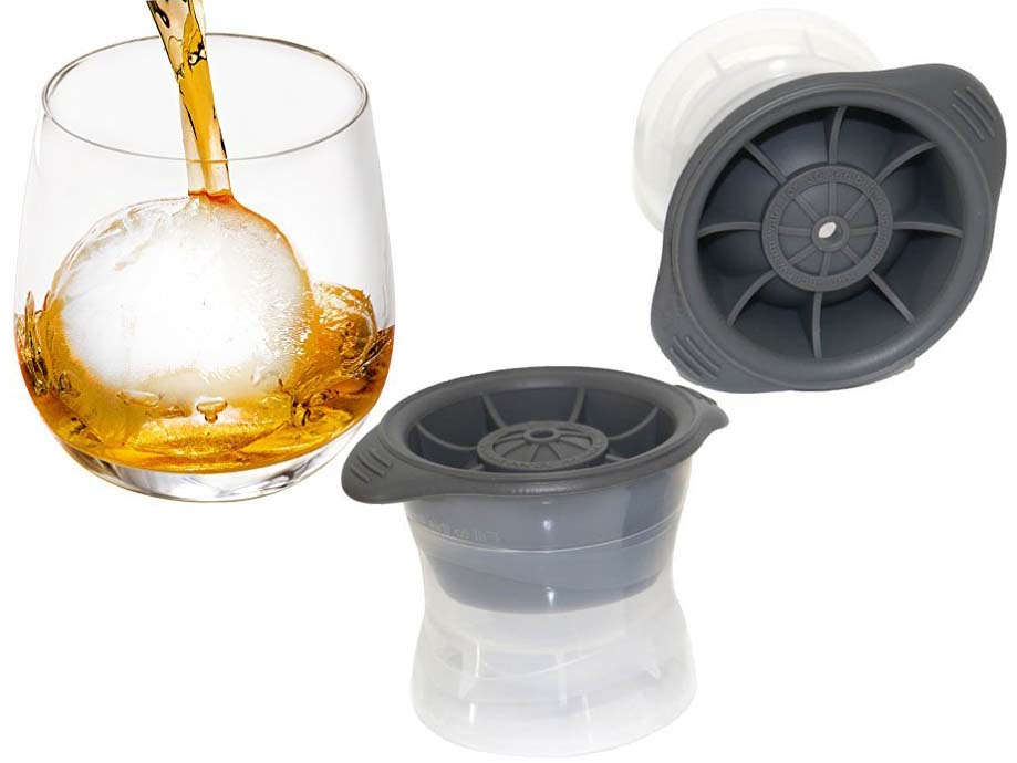 Moules à Boules De Glace Ibili - Lot De 4, Silicone, Diamètre 5.5 Cm - Pour Cocktails Et Boissons Fraîches