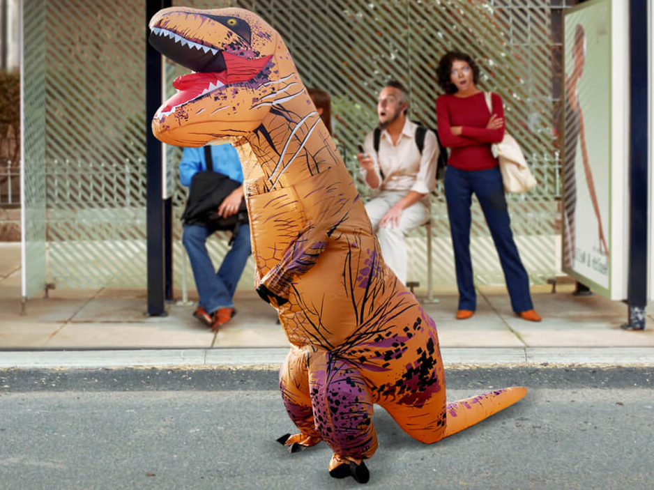 Inflatable TRex Costume Blowup TRex Suit CoolGift
