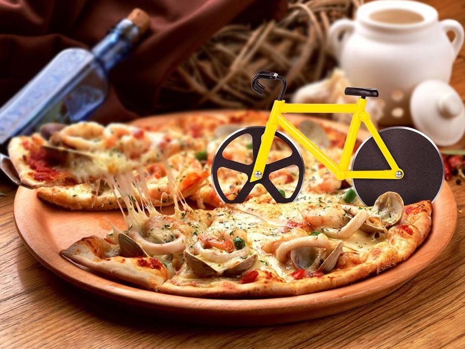 Pizza Cutter Bicycle CoolGift