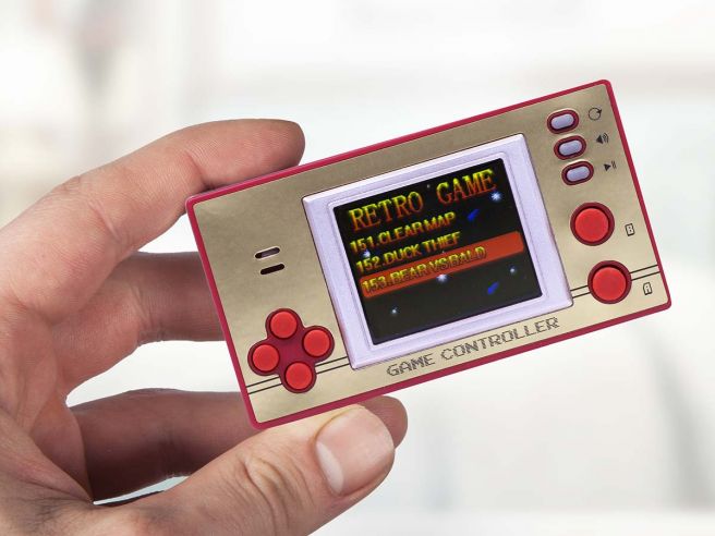 het formulier Neem een ​​bad Bloeien Retro Arcade Games Mini Console | Pocket Spelcomputer Kopen - CoolGift