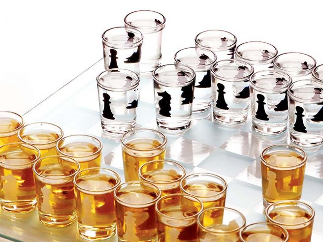 Glass Chess Drinking Game