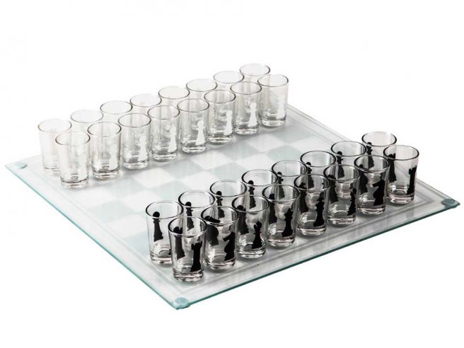 Jeu d'échecs à boire