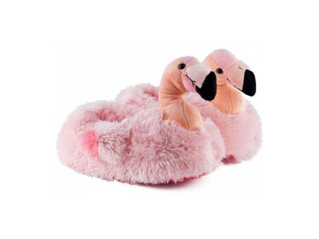 pink flamingo slippers