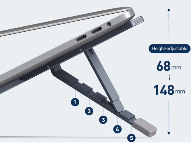 Opvouwbare Aluminium Laptop Standaard