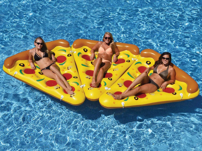 Schwimminsel Pizza
