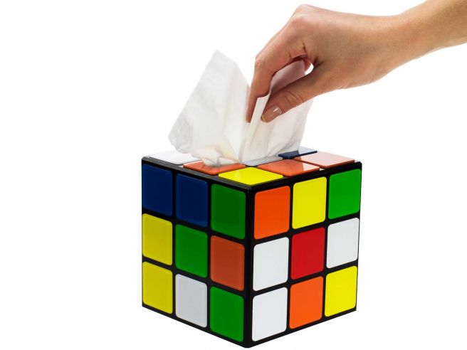 Couverture de boîte à mouchoirs Rubix Cube, accessoires et décor de la  théorie du Big Bang, utilisation facile avec couvercle astronomique  magnétique, multi-documents - AliExpress